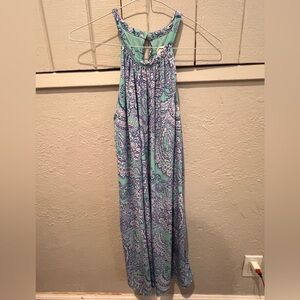 Cynthia Rowley Turquoise and White Floral Dress